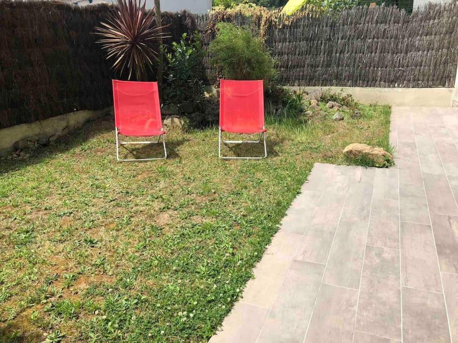 Bel appartement en rez-de-jardin à 100m des plages Saint-Nazaire  Esterno foto